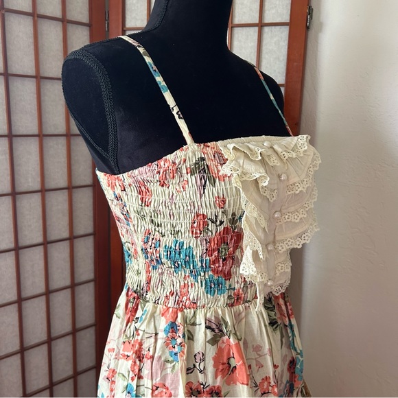 100% Cotton Floral Ruffle Sundress - Picture 6 of 16
